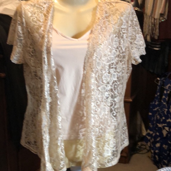 Lace Wrap top with Cami, 2 piece - Picture 4 of 5